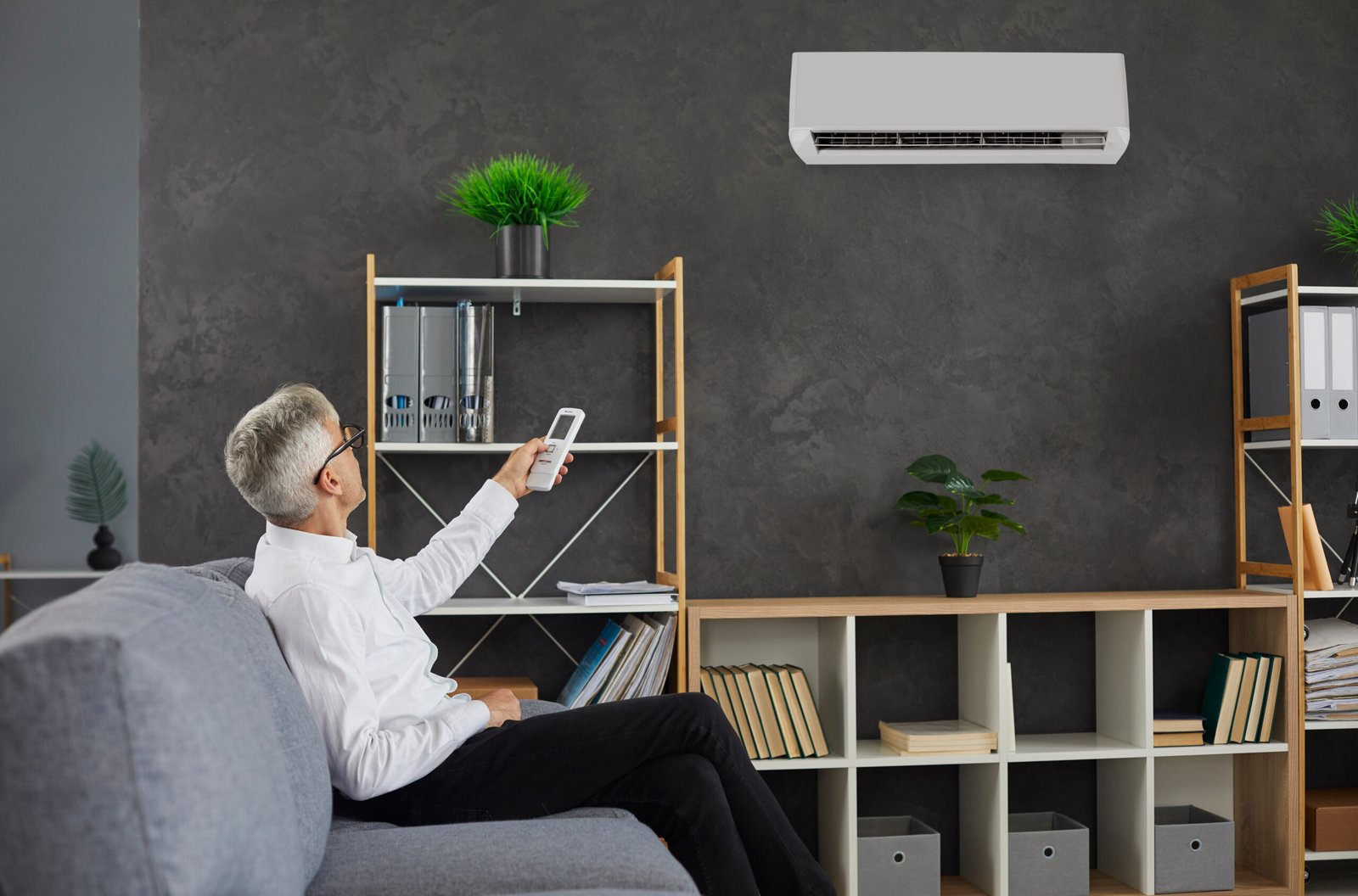 Aire acondicionado con control remoto