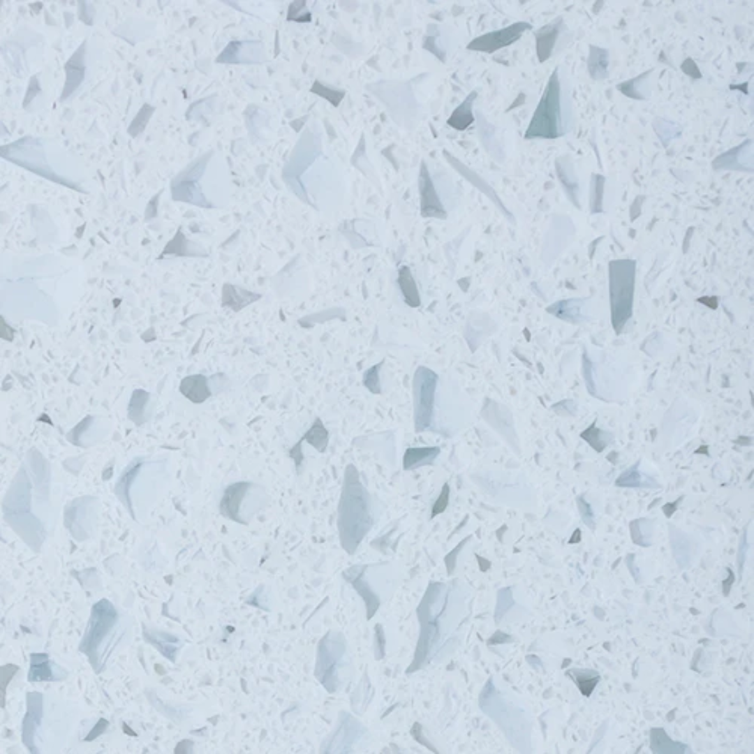 quarztone blanco chispas